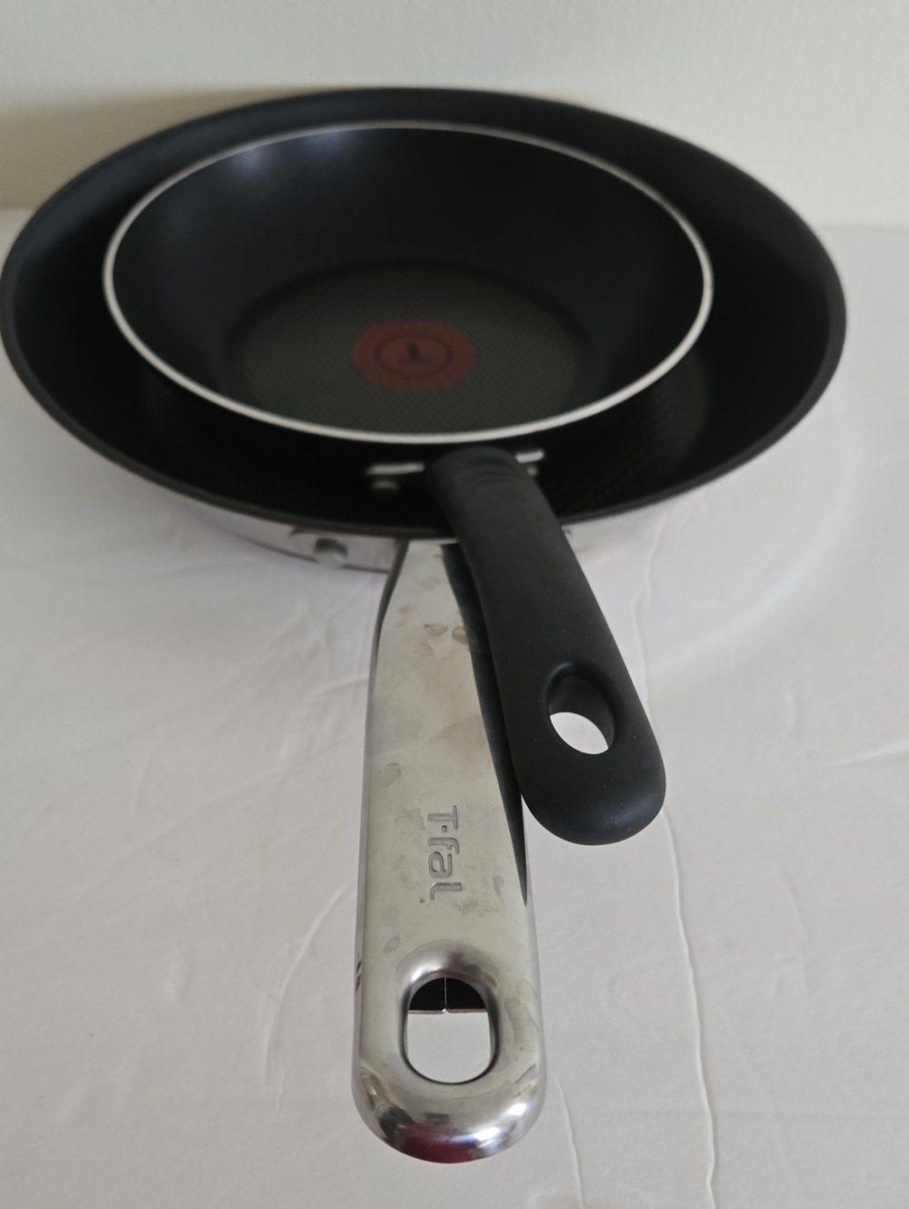 Two T-fal 10.5 And 8" Fry Pans